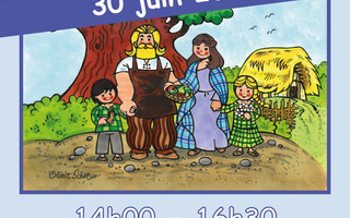 Fête des familles : inauguration de notre nouveau livre jeunesse "Un jour au village celte"